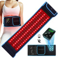 Red Light Therapy Belt, Infrared Light Therapy for Body Wireless Rechargeable Controller with Timer 660Nm&850Nm Infrared Heating Pad for Waist Back Leg Knee Joints and Shoulder 